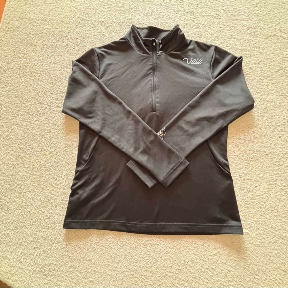 Volkl men quarter zip long sleeves jacket European size 40 logo athletic outdoor